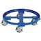 Vestil Steel Heavy Duty Mobile Drum Dolly, 24.5" x 24.5" x 8", 2000 lb Capacity, Blue DRUM-HD - alternate 1